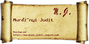 Murányi Judit névjegykártya